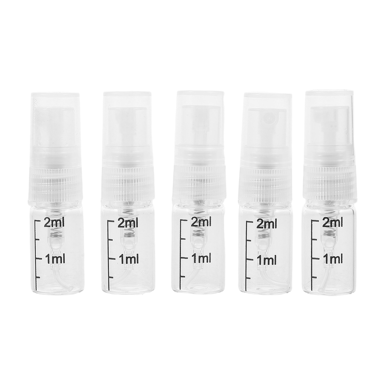 Misting Bottle Fine - 5 adet şeffaf cam taşınabilir sprey