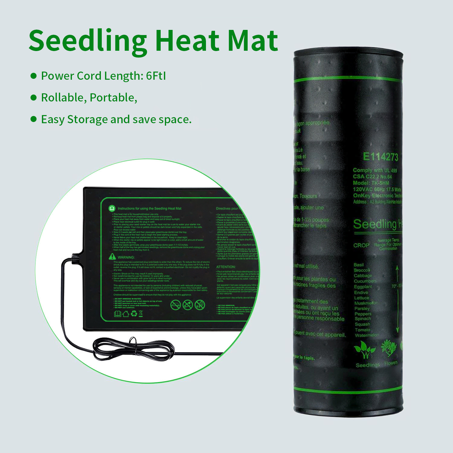 İki'li Paket 20x10 İnç Fide Is - Heat Mat Seedling incelemesi ve fiyatı