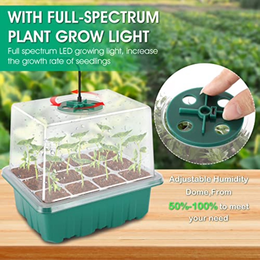 Işıklı Tohum Başlangıç ​​Tepsi - Humidity Dome Kit incelemesi ve fiyatı